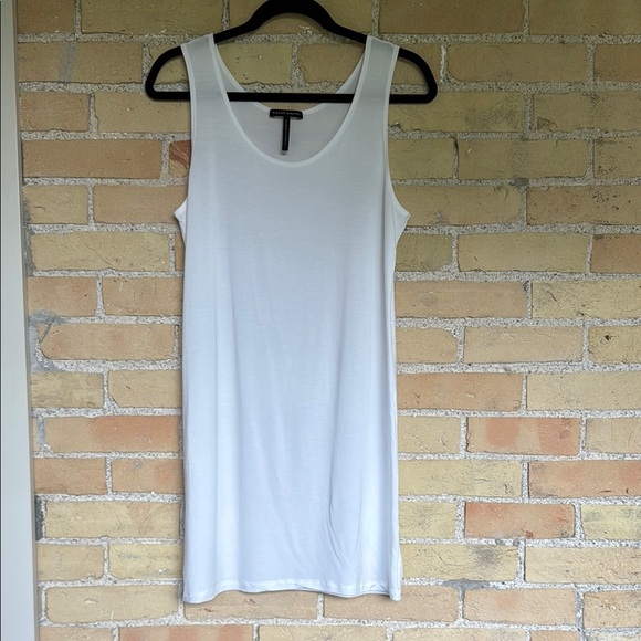 New Sarah Pacini White Sleeveless Tunic - Picture 1 of 5
